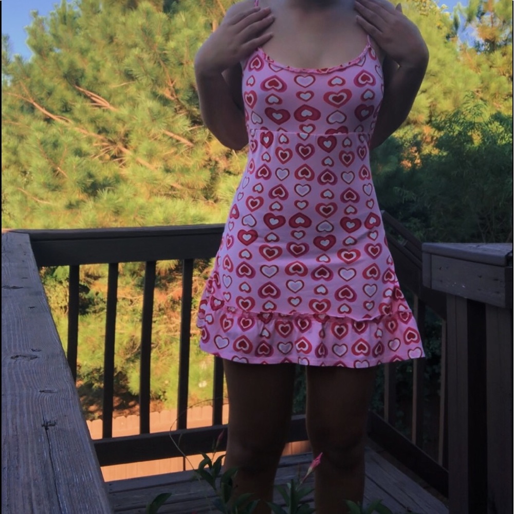SOLD ☆ adorable heart mini dress ☆